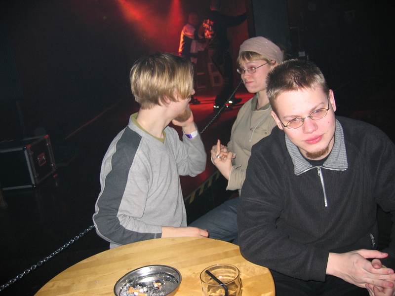 Notice the guys in the background, they were performing during the show.